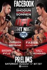 Watch UFC Fight Night 26 Facebook Prelims Viooz